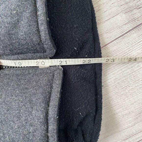 Express women M duck down blend full zip winter vest grey - Picture 10 of 10